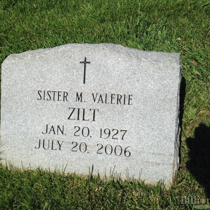 Grabstein Ordensschwester Gertrud Zilt