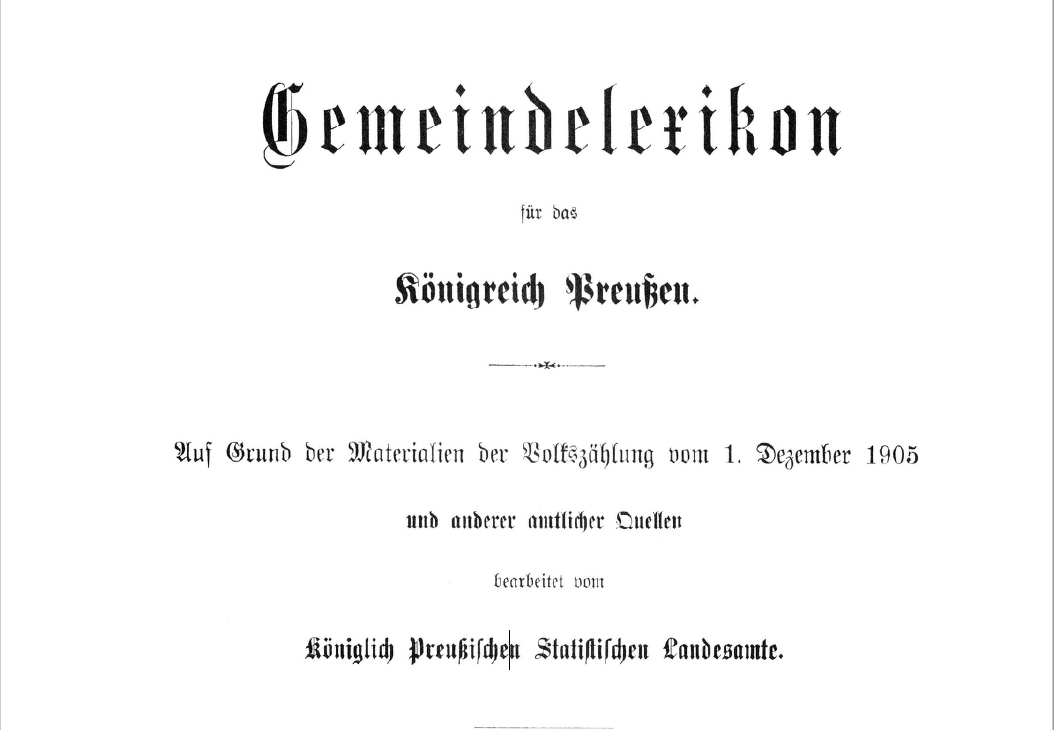 Titelblatt Gemeindelexikon